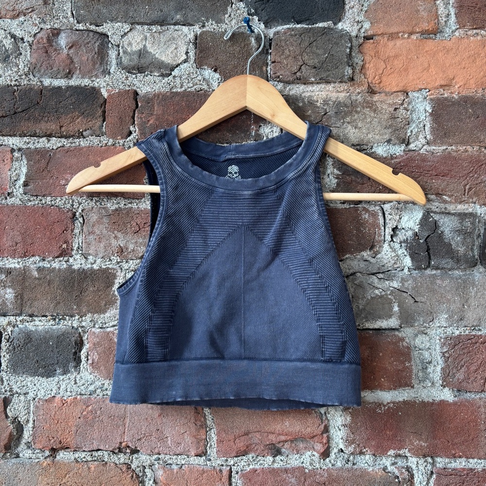 Soulcycle | Navy Longline High Neck Sports Bra